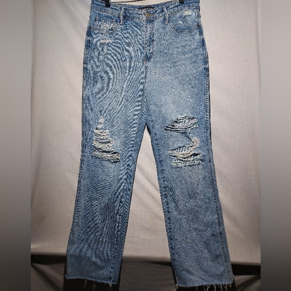 Judy‎ Blue Straight Leg Intentionally Distressed Womens Jeans Size 9/29